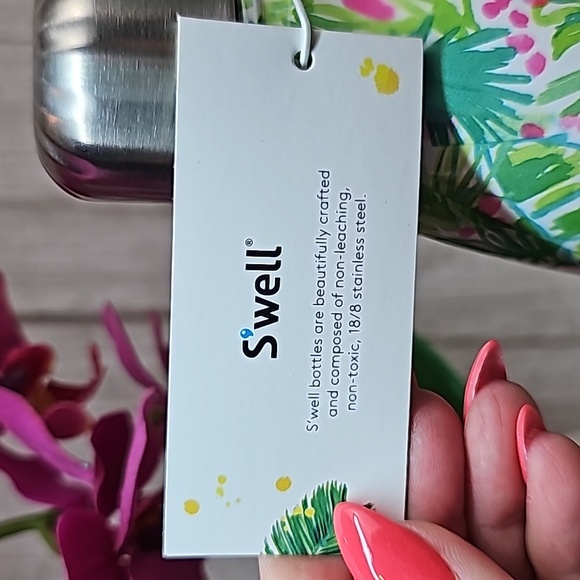 NWT LILLY PULITZER STARBUCKS S'WELL PALM BEACH JUNGLE WATER BOTTLE CANTEEN - Picture 13 of 13